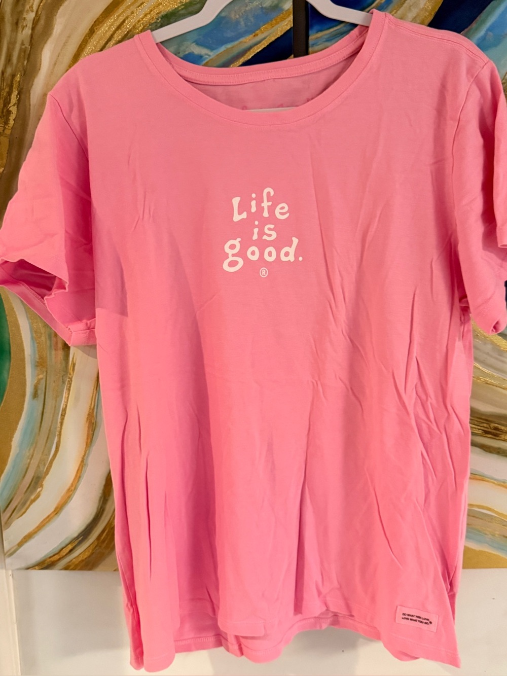 Life is Good Pink Tshirt